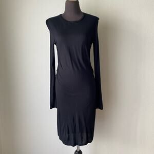 Haute Hippie sz M long‎ sleeve back cut out midi dress NWT